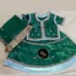 Rajputi Girls Poshak in Rama Green Colors with Stitched