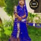 Rajputi Poshak for Girls in Fast Blue Color