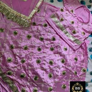 Pink Colour Stitched Poshak with Gota-Patti Work (3-12 Year)