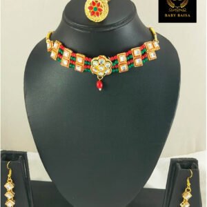 Multicolor Pearl Choker Set for Baby Girl with Borla