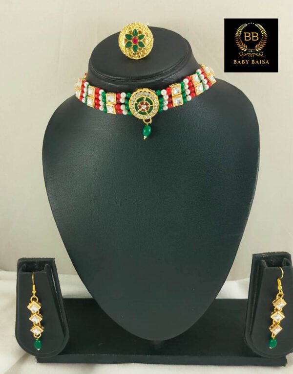 Kids Choker Set with Multicolor Pearls Kids Choker Set with Multicolor Pearls