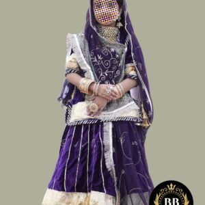 Girls Rajputi Poshak in Purple Color by Baby Baisa