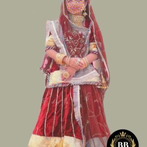 Girls Rajputi Poshak in Red Color by Baby Baisa
