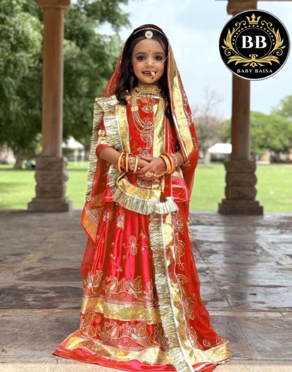 Baby Baisa Red Color Boutique Poshak of 2025