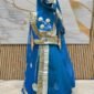 Rajputi Kids Poshak in Dark Blue Color with Gotapatti Work